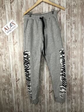 Koton Sweatpants Mens Small Camouflage Gray Joggers Stretch Track Pants N94